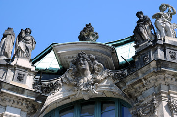 Fototapeta na wymiar Dresden Zwinger Detail