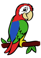 Vector parrot