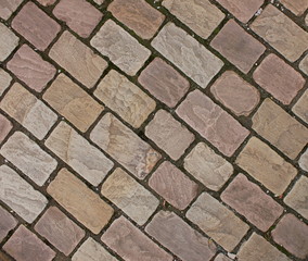 Pflastersteine, rechteckig, linksdiagonal