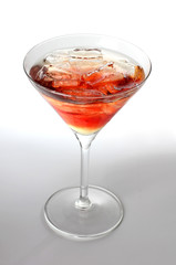 Ice in martini