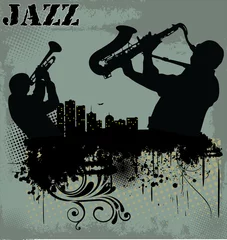 Papier Peint photo autocollant Groupe de musique Musique de fond jazz