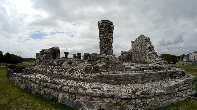 Ancient Mayan ruins temple of Tulum