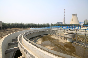 Obraz premium sewage treatment works building facilities