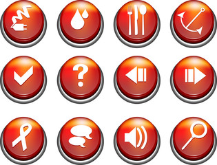 Web red buttons