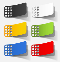 newsletter, realistic design elements