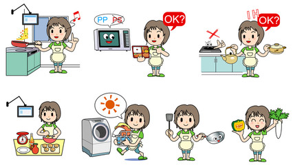 Housework of the mom - Set