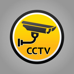 Surveillance camera warning pictogram