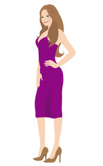 Fototapeta premium ワンピースの女性