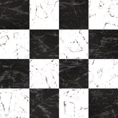Schilderijen op glas Marble checkerboard floor © nanisimova