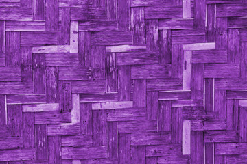 Purple bamboo wicker wall