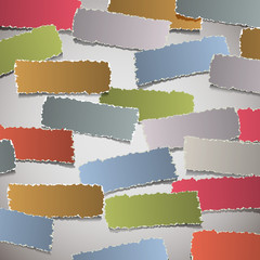 Background with torn paper banners