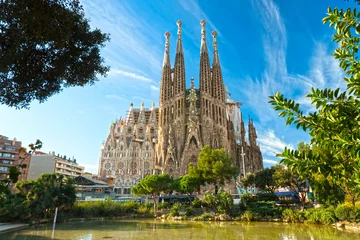 Crédence en verre imprimé Barcelona La Sagrada Familia, Barcelone, Espagne.