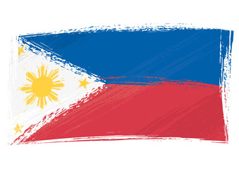 Grunge Philippines flag