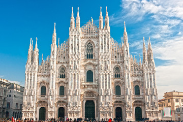 Naklejka premium Duomo w Mediolanie (Katedra w Mediolanie), Włochy.