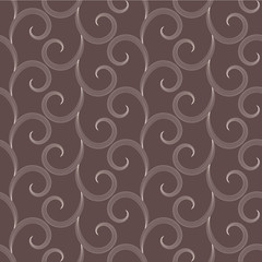 Vector seamless pattern with swirles