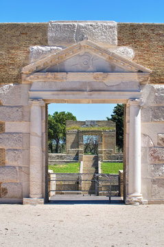 Amphitheatre of Lucera. Puglia. Italy.