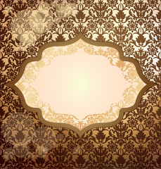 Luxury golden invitation