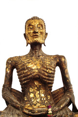 Buddha Statue of torture close up