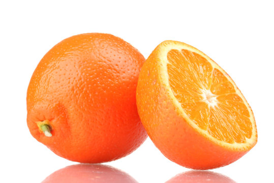 Tasty mandarine isolated on white