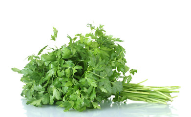 parsley isolated on white