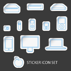 sticker icon set