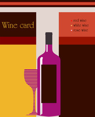 design template for  wine card,   free copy space