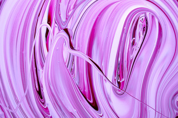 white and purple paint mixed