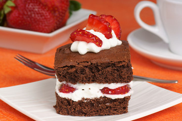 Strawberry brownie