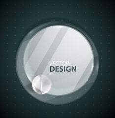 Transparent glass circle