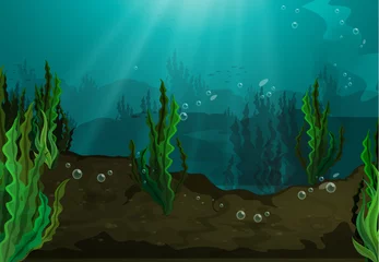 Wall murals Submarine Underwater
