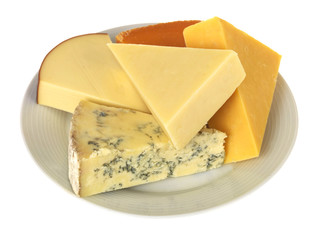 Plate of Mixed Cheeses