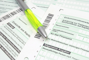 Obraz premium Steuererklärung