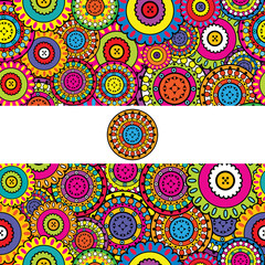 Colored floral background