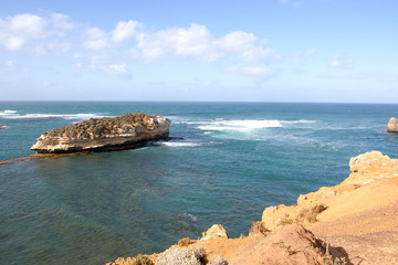 island outcrop off Victoria, Australia