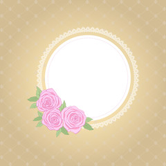 Template  frame design for card