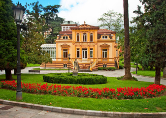 Naklejka premium Nice house in the old town of the city