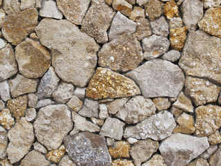 Wall from a shell rock