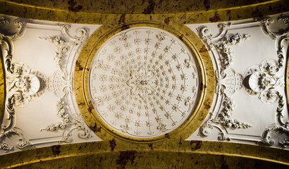 Inside of The St. Charles's Church (Karlskirche) in Vienna