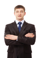 Closeup portrait of a successful businessman