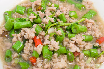 stir basil