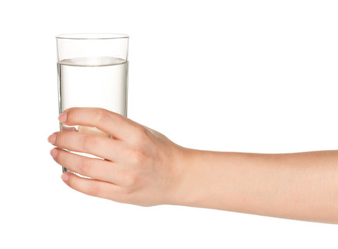 Hand With Glass Of Water