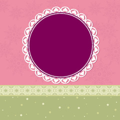 nice design frame with arabesques