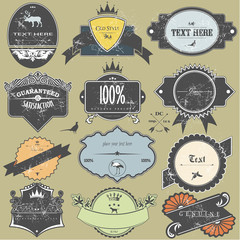 Set of vintage labels 2