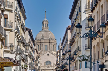 Alfonso I street at Zaragoza, Spain