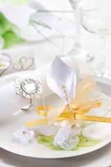 Wedding place setting
