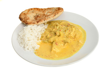 Curry rice and naan