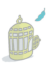 逃げ出した小鳥