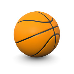 Obraz premium Orange basket ball 3d render illustration