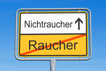 Obraz premium Raucher und Nichtraucher