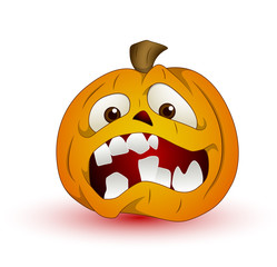 Cartoon Halloween Pumpkin Vector